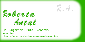 roberta antal business card